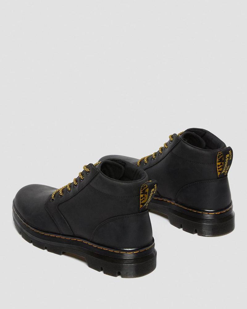 Men's Dr Martens Bonny Leather Ankle Boots Black | AU 435ZUT